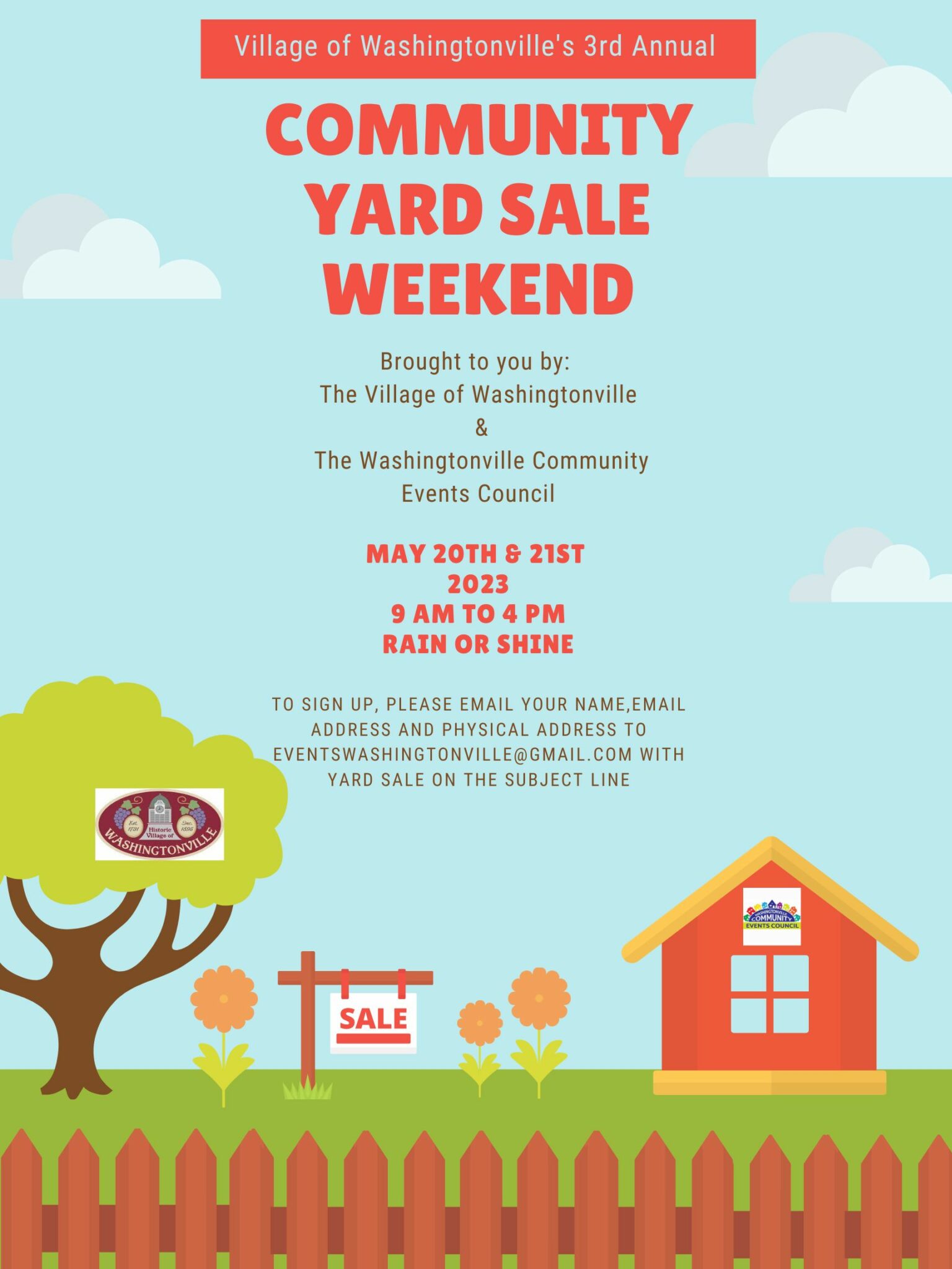 Village Wide Yard Sale Village of Washingtonville